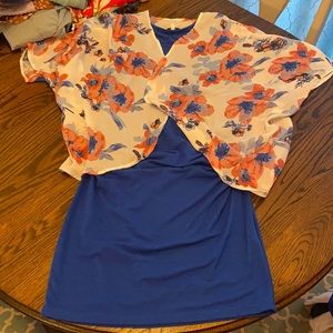 Maternity dress and kimono